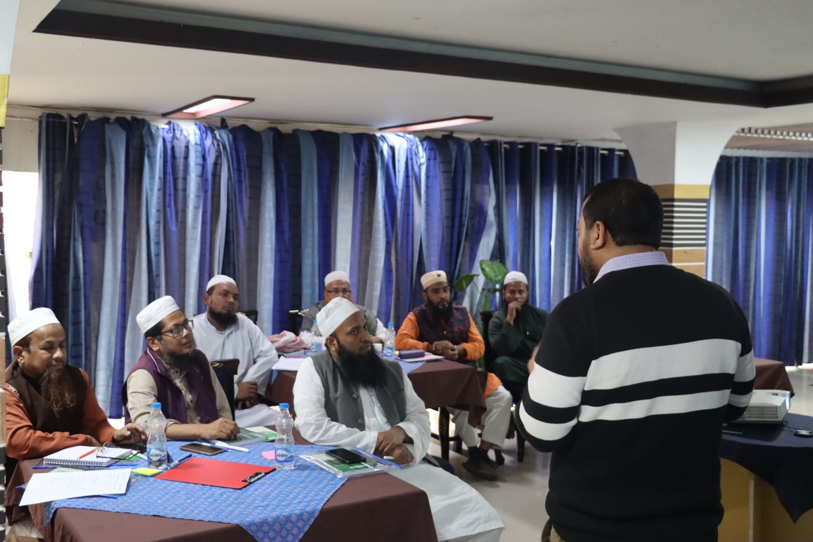 Piloting training materials